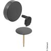 Geberit Split copertura per set scarico e troppopieno con funzione di riempimento, 150481141, Split nero opaco [Rubinetteria Bagno > Sistemi di Scarico]