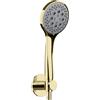 Herzbach LIVING SPA set doccia con supporto, 3 tipi di getto, 30.914200.1.03, LIVING SPA; DEEP BLACK; DEEP GREY; DEEP WHITE; SIRO; SIRO PVD GOLD; SIRO GREY; SIRO WHITE; SIRO BLACK oro [Rubinetteria Bagno > Set Doccia]