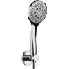 Herzbach LIVING SPA set doccia con supporto, 3 tipi di getto, 11.914200.1.01, LIVING SPA; DEEP BLACK; DEEP GREY; DEEP WHITE; SIRO; SIRO PVD GOLD; SIRO GREY; SIRO WHITE; SIRO BLACK cromo [Rubinetteria Bagno > Set Doccia]