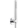 Herzbach LIVING SPA set doccia con supporto, 1 tipo di getto, 11.914000.1.01, LIVING SPA; DEEP BLACK; DEEP GREY; DEEP WHITE; SIRO; SIRO PVD GOLD; SIRO GREY; SIRO WHITE; SIRO BLACK cromo [Rubinetteria Bagno > Set Doccia]