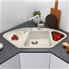 Blanco Delta lavello da cucina, 527055, II Delta bianco soft opaco [Lavelli da Cucina > per Base Sottolavello a partire da 90 cm]