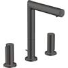 AXOR Uno rubinetto lavabo 200, 45133340, 200 Uno nero cromato spazzolato [Rubinetteria Bagno > Rubinetteria Lavabo]