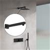 Fortis braccio doccetta, squadrato, 50745740BB, Universal nero spazzolato [Rubinetteria Bagno > Soffioni Doccia]