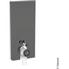 Geberit Monolith Plus modulo sanitario per WC a pavimento, 131233JK7, Monolith Plus lava/nero cromato spazzolato [Elementi ad Incasso > Elementi Incasso per WC]