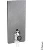 Geberit Monolith Plus modulo sanitario per WC a pavimento, 131233007, Monolith Plus ardesia opaco/nero cromato spazzolato [Elementi ad Incasso > Elementi Incasso per WC]