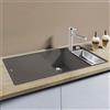 Blanco Axia lavello da cucina, 527233, III 6 S-F Axia grigio vulcanico opaco [Lavelli da Cucina > per Base Sottolavello a partire da 60 cm]