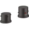 AXOR Starck rubinetto bordo vasca, termostatico, 10480340, Starck nero cromato spazzolato [Rubinetteria Bagno > Rubinetteria Vasca]