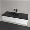 Villeroy & Boch Antao lavabo integrato, 4A77L3R7, Antao pure black [Lavabi > Lavabi Integrati]