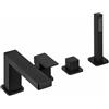Herzbach CEO BLACK rubinetto bordo vasca, miscelatore monocomando, 36.220250.1.12, CEO BLACK nero opaco [Rubinetteria Bagno > Rubinetteria Vasca]