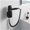 Keuco Plan supporto per asciugacapelli, 14995370037, Plan nero opaco [Accessori Bagno > Supporti Asciugapelli]