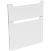evineo ineo5 frontale scomparto estraibile per mobile 100 cm, per sistema di estrazione Hettich, con 2 scomparti estraibili, con maniglie incassate, BL000965, ineo5 bianco opaco [Mobili da Bagno > Ricambi per Mobili da Bagno]