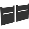 evineo ineo5 frontale scomparto estraibile per mobile 120 cm, per sistema di estrazione Hettich, con 4 scomparti estraibili, con maniglie incassate, BL000958, ineo5 nero opaco [Mobili da Bagno > Ricambi per Mobili da Bagno]
