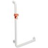 Hewi 801 asta saliscendi, con maniglia di sostegno, 801.33.2101, 801 bianco puro/corallo [Rubinetteria Bagno > Doccette / Supporti]