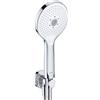Duravit Universal set doccia con presa d'acqua e supporto, 3 tipi di getto, UV0762001005, Universal cromo/bianco [Rubinetteria Bagno > Set Doccia]