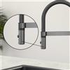 Villeroy & Boch doccetta per rubinetto da cucina monocomando Steel Expert Compact, 92730505, Steel Expert Compact antracite [Rubinetteria da Cucina > Accessori per Rubinetti da Cucina]