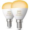 Philips Hue White Ambiance LED, set da 2 E14, 2200-6500 K, 5,3 W, 8719514491168, P45 White Ambiance; White Ambiance [Lampadine > Lampade a LED]