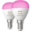 Philips Hue White & Color Ambiance LED, set da 2 E14, 2200-6500 K, 5,1 W, 8719514491281, White & Color Ambiance; White & Color Ambiance [Lampadine > Lampade a LED]
