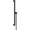 hansgrohe Unica S Puro asta saliscendi, con flessibile doccia, 24402670, Unica S Puro; Unica nero opaco [Rubinetteria Bagno > Doccette / Supporti]