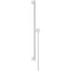 hansgrohe Unica S Puro asta saliscendi, con flessibile doccia, 24402700, Unica S Puro; Unica bianco opaco [Rubinetteria Bagno > Doccette / Supporti]