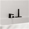 hansgrohe Tecturis E rubinetto bordo vasca, miscelatore monocomando, 73443670, Tecturis E nero opaco [Rubinetteria Bagno > Rubinetteria Vasca]