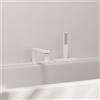 hansgrohe Tecturis E rubinetto bordo vasca, miscelatore monocomando, 73443700, Tecturis E bianco opaco [Rubinetteria Bagno > Rubinetteria Vasca]