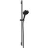 hansgrohe Rainfinity set doccia con asta saliscendi, 3 tipi di getto, 28743340, Rainfinity nero cromato spazzolato [Rubinetteria Bagno > Set Doccia]