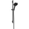 hansgrohe Rainfinity set doccia con asta saliscendi, 3 tipi di getto, 28745340, Rainfinity nero cromato spazzolato [Rubinetteria Bagno > Set Doccia]