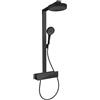hansgrohe Rainfinity colonna doccia con termostatico, 28742670, Rainfinity nero opaco/grafite [Rubinetteria Bagno > Colonne Doccia]