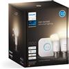 Philips Hue White starter set doppio con bridge, LED E27, 9,5 Watt, 8719514289116, White [Lampadine > Lampade a LED]