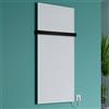 Corpotherma Aluminium riscaldamento a infrarossi, con portasciugamani, IRA600600400+IRZ003SM, Aluminium bianco/nero opaco [Radiatori > Riscaldamento a infrarossi]