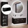 neoro n80 fumo mobile La: 120 cm con 1 scomparto estraibile, con vetro Parsol su telaio in alluminio, BN0434SG, n80 [Mobili da Bagno > Mobili Lavabo]