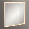 Villeroy & Boch My View Now armadietto a specchio, per la Svizzera, con illuminazione La: 80 A: 75 P: 16,8 cm, 2 ante, A458C800, A458C8 My View Now [Armadietti a Specchio > Armadietti a Specchio]