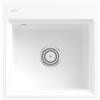 Villeroy & Boch Subway Style 50 S Flat lavello da cucina, 33551FR1HL3, Subway Style 50 S Flat bianco alpino finitura a specchio [Lavelli da Cucina > per Base Sottolavello a partire da 50 cm]