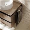 hansgrohe Xelu Q barra portasciugamani per mobile sottolavabo, 54143670, Xelu Q nero opaco [Mobili da Bagno > Accessori per Mobili da Bagno]