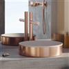 AXOR Suite lavabo da appoggio, 42001310, Suite bianco opaco/oro rosso spazzolato [Lavabi > Lavabi da Appoggio]