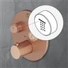 Mariner Eden ricambio pulsante con simbolo: soffione doccia, RIC0009-RSSOF, Eden; Oasy rame opaco vintage [Rubinetteria Bagno > Ricambi Rubinetteria Bagno]