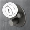 Mariner pulsante di sostituzione con simbolo: Soffione doccia 2° tipo di getto, RIC0009-GRGET, Eden; Oasy grafite opaco [Rubinetteria Bagno > Ricambi Rubinetteria Bagno]