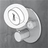 Mariner pulsante di sostituzione con simbolo: Soffione doccia 2° tipo di getto, RIC0009-CSGET, Eden; Oasy cromo spazzolato [Rubinetteria Bagno > Ricambi Rubinetteria Bagno]