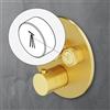 Mariner pulsante di sostituzione con simbolo: Soffione doccia 2° tipo di getto, RIC0009-OBGET, Eden; Oasy oro spazzolato [Rubinetteria Bagno > Ricambi Rubinetteria Bagno]