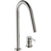 Ideal Standard Gusto rubinetto da cucina, estraibile, orientabile, BD424GN, Gusto silver storm [Rubinetteria da Cucina > Rubinetti da Cucina]