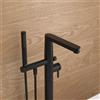 Villeroy & Boch Embrace rubinetto vasca a pavimento miscelatore monocomando, TVT108003000K5, Embrace; Somera nero opaco [Rubinetteria Bagno > Rubinetteria Vasca]
