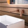 Mariner Arya rubinetto lavabo a parete proiezione: 200 mm, per corpo incasso smart, ARY1111-RS+BOQ0059-RS, Arya rame opaco vintage [Rubinetteria Bagno > Rubinetteria Lavabo]