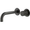 Mariner Logica Shine rubinetto lavabo a parete proiezione 250 mm, per corpo incasso smart, LOS1111-GR+BOT0258-GR, Logica Shine grafite opaco [Rubinetteria Bagno > Rubinetteria Lavabo]