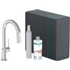 hansgrohe Aqittura M91 rubinetto da cucina sBox lite con sistema di soda e filtraggio, estraibile, orientabile, 76839000, sBox lite Aqittura M91 cromo [Rubinetti da cucina con sistema di acqua potabile > Rubinetti per acqua potabile con filtro / …