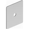 Fortis ricambio copertura per scarico, squadrato, 84B208RPIMW, Scala; Zola bianco opaco [Rubinetteria Bagno > Ricambi Rubinetteria Bagno]