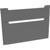 evineo ineo5 frontale scomparto estraibile per mobile 120 cm, per sistema di estrazione Hettich, con 2 scomparti estraibili, con maniglie incassate, BL000525, ineo5 antracite opaco [Mobili da Bagno > Ricambi per Mobili da Bagno]