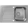 hansgrohe S44 lavello da cucina, 43364800, S440-A342 S44 acciaio inox spazzolato [Lavelli da Cucina > per Base Sottolavello a partire da 45 cm]