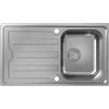 hansgrohe S44 lavello da cucina, 43365800, S440-A342 S44 acciaio inox spazzolato [Lavelli da Cucina > per Base Sottolavello a partire da 45 cm]