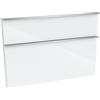 evineo ineo4 frontale scomparto estraibile per mobile 120 cm, per sistema di estrazione Hettich, con 2 scomparti estraibili, per maniglie a profilo, BL000521, ineo4 bianco finitura a specchio [Mobili da Bagno > Ricambi per Mobili da Bagno]
