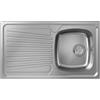 hansgrohe S21 lavello da cucina, 43372800, S210-A342 S21 acciaio inox spazzolato [Lavelli da Cucina > per Base Sottolavello a partire da 45 cm]